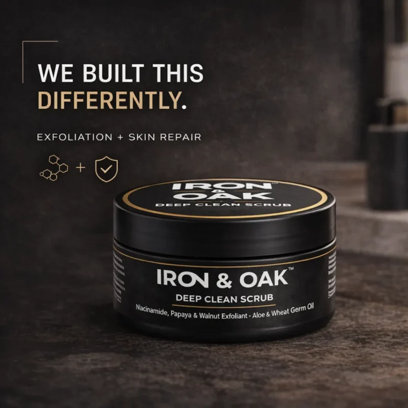 deep clean scrub with niacinamide, walnut & papaya