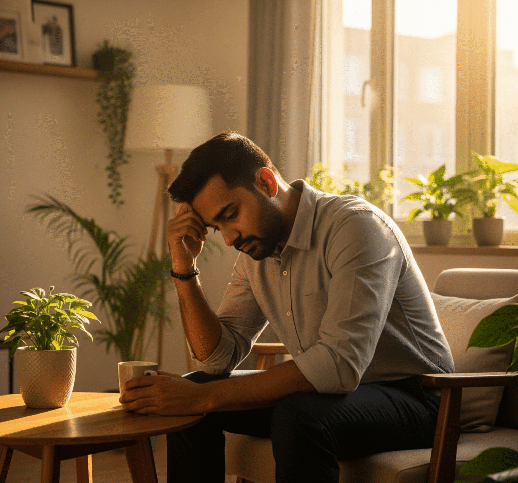 depressed man