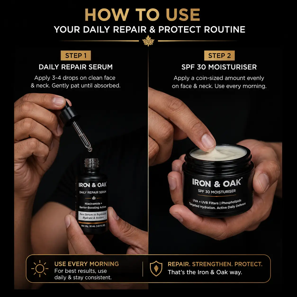 daily repair & protect routine | serum + spf 30 moisturiser value pack daily repair & protect routine | serum + spf 30 moisturiser value pack